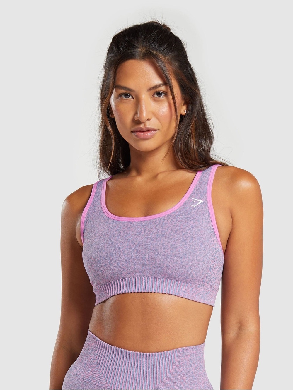Gymshark Light Pink/Light Blue Marl/Sherbet Pink bra